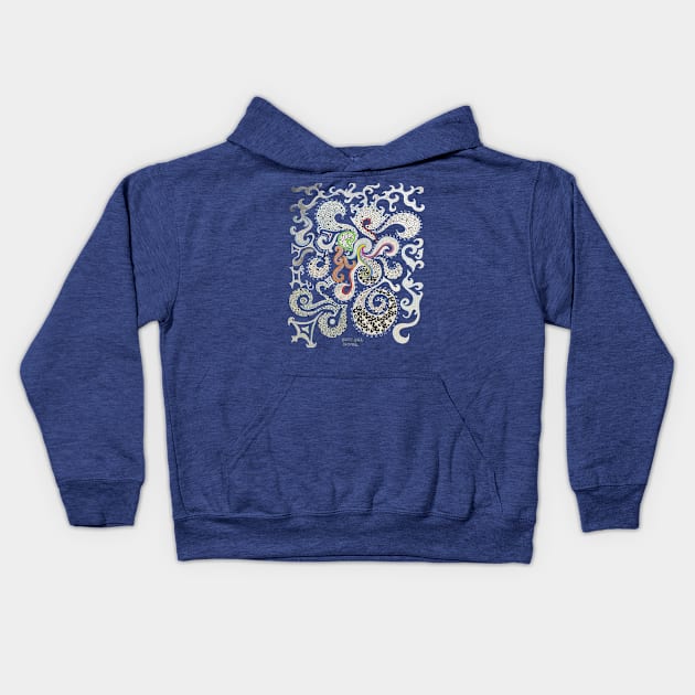 Unfurling Kids Hoodie by Barschall